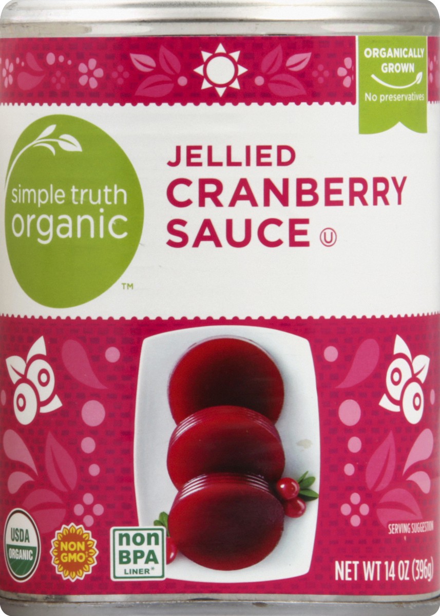 slide 1 of 3, Simple Truth Cranberry Sauce 14 oz, 14 oz