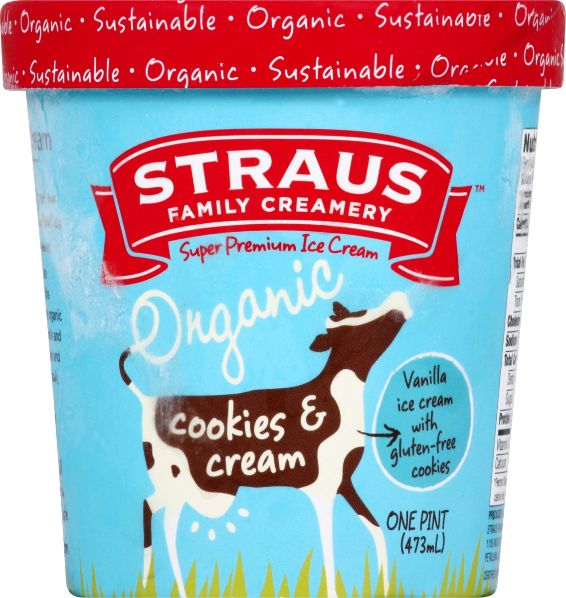 slide 2 of 3, Straus Family Creamery Ice Cream 1 pt, 16 oz