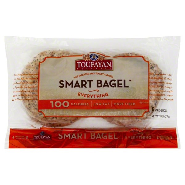 slide 1 of 1, Toufayan Smart Bagel 6 ea, 6 ct