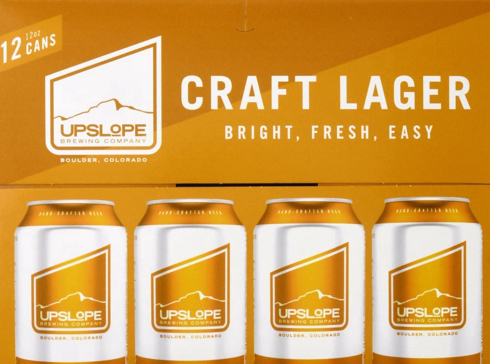 slide 1 of 2, Upslope Brewing Co. Craft Lager Beer, 12 ct; 12 fl oz