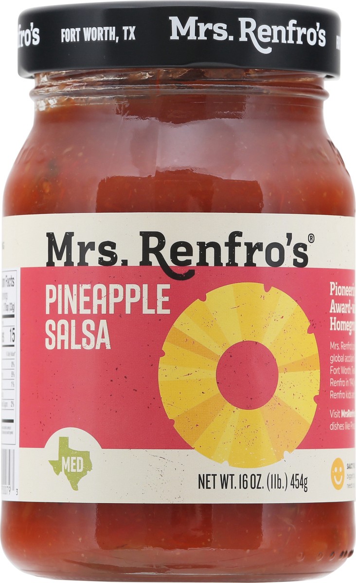 slide 1 of 9, Mrs. Renfro's Medium Pineapple Salsa 16 oz, 16 oz