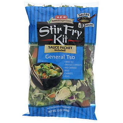 slide 1 of 1, H-E-B Asian Stir Fry General Tso Kit, 12.75 oz