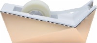 slide 1 of 1, Scotch Facet Design Desktop Tape Dispenser Copperwhite, 0.75 in x 25.16 ft