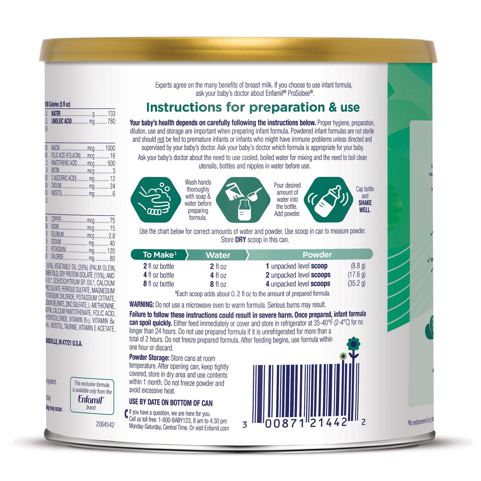 slide 2 of 17, Enfamil Plant-Based Soy Powder Infant Formula - 20.9oz, 22 oz