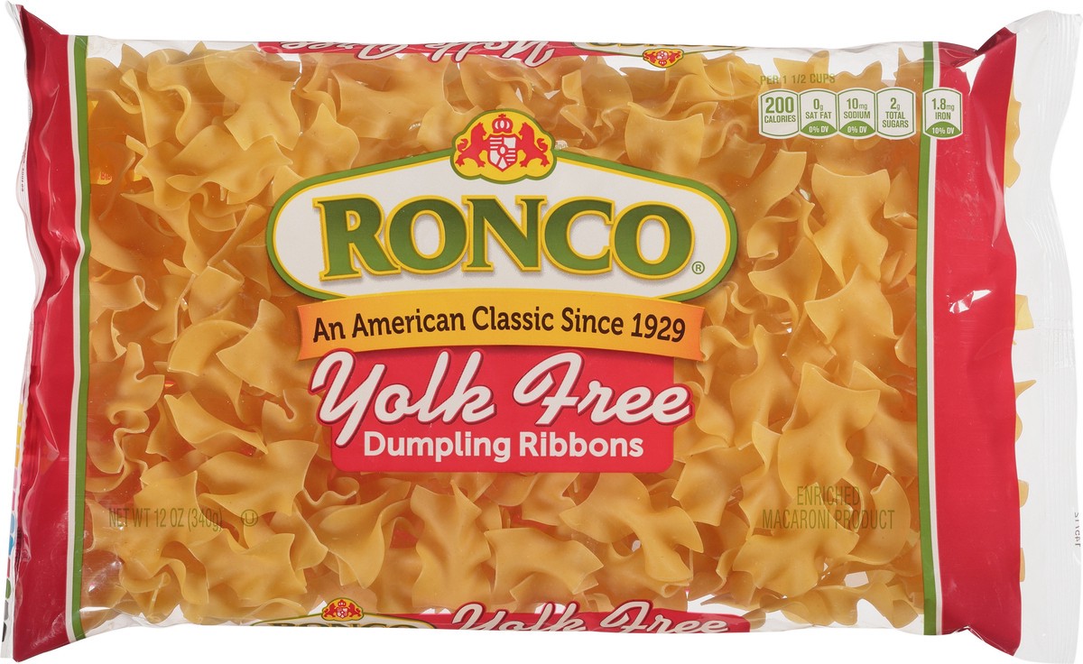 slide 2 of 14, Ronco Yolk Free Dumpling Ribbons 12 oz, 12 oz