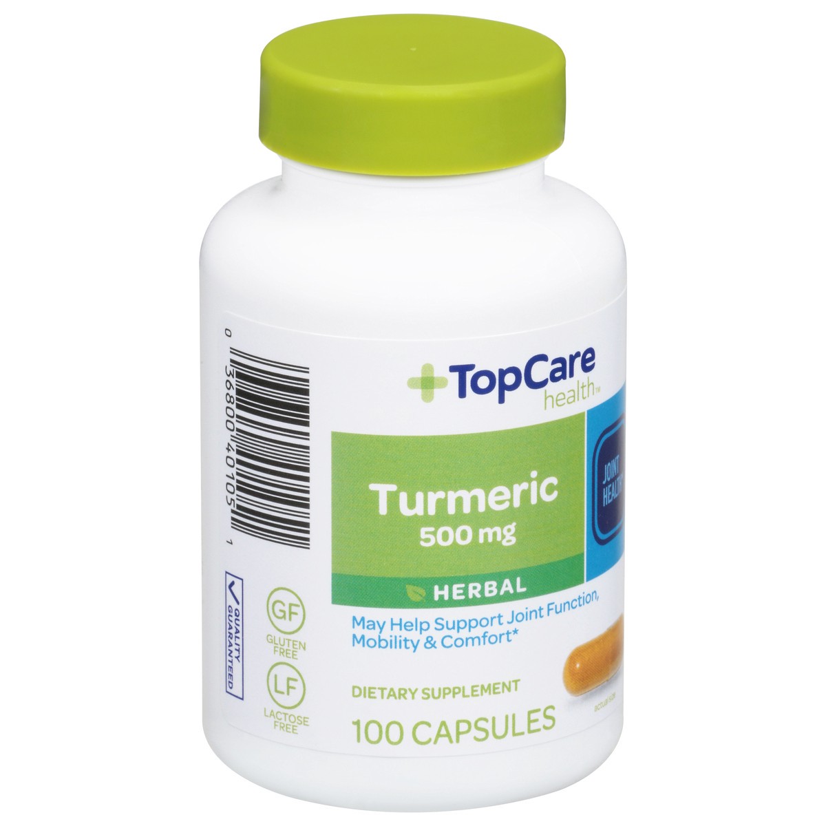 slide 3 of 10, TopCare Turmeric Natural Sourced 500mg, 100 ct