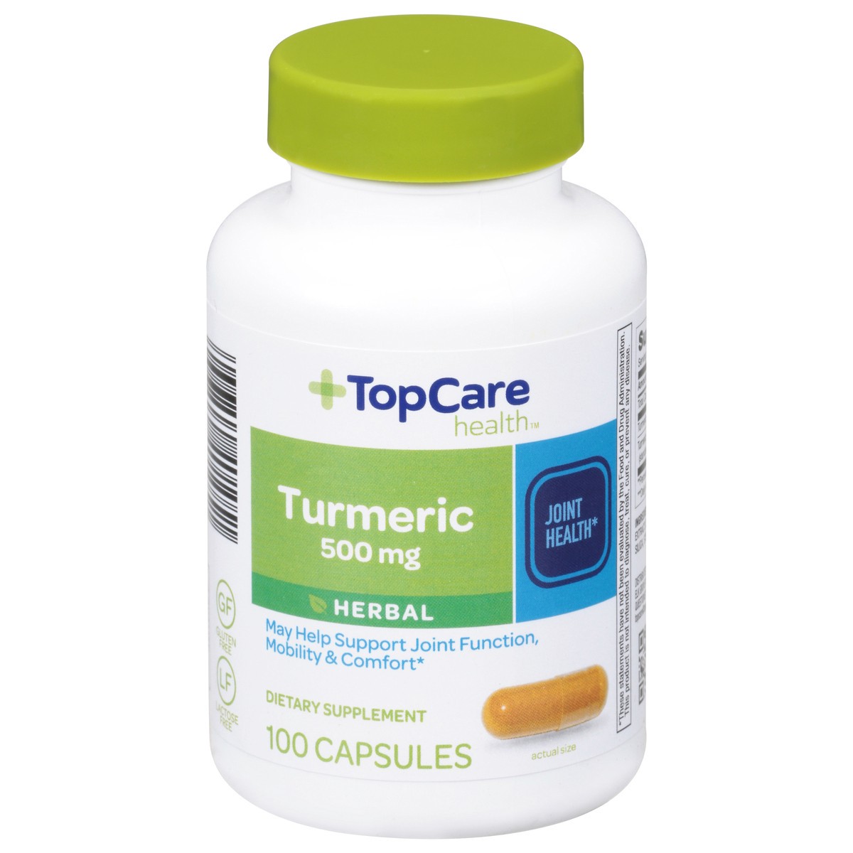 slide 10 of 10, TopCare Turmeric Natural Sourced 500mg, 100 ct