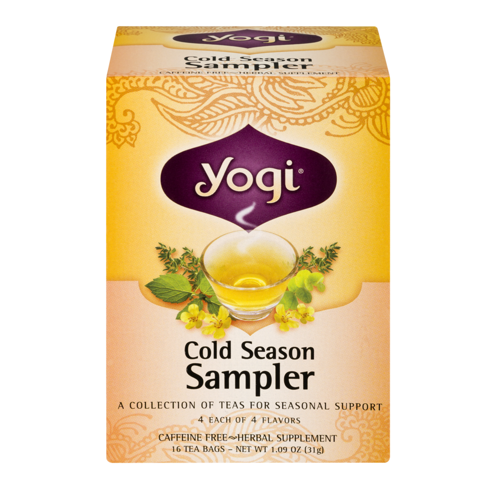 slide 1 of 5, Yogi Cold Season Sampler Tea Bags - 16 ct, 16 ct