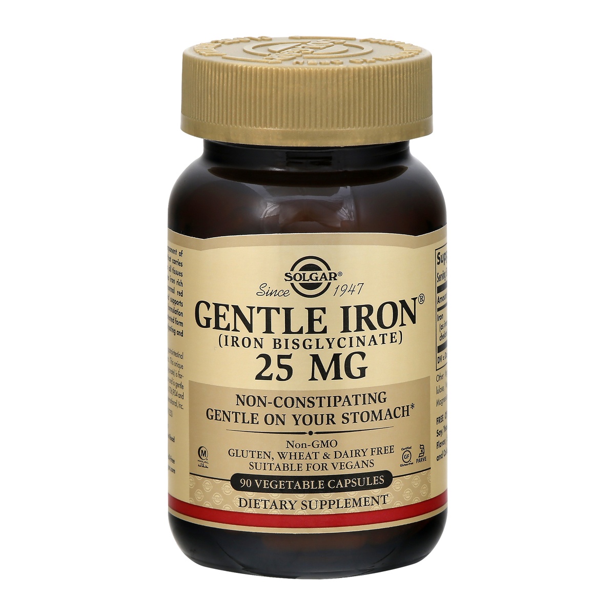 slide 1 of 1, Solgar Gentle Iron Capsules, 90 ct; 25 mg