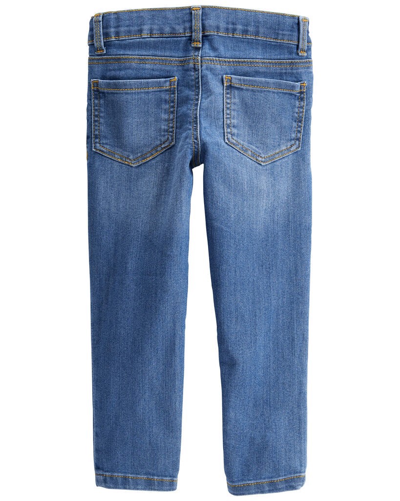 slide 2 of 2, Oshkosh Toddler Medium Blue Wash Skinny-Leg Jeans Lagoon Blue 3T, 3T