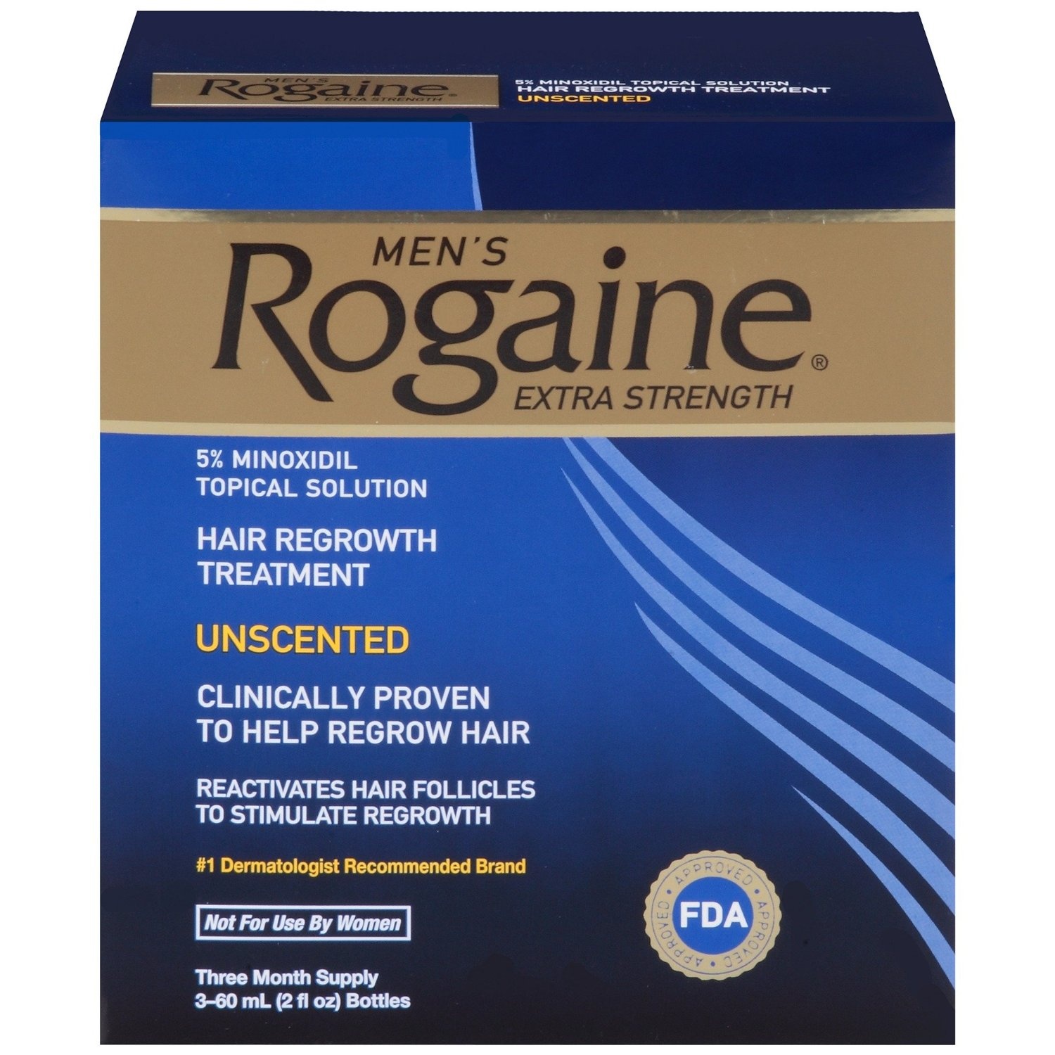 slide 1 of 1, Rogaine Men's Extra Strength Unscented Hair Regrowth Treatment, 2 oz