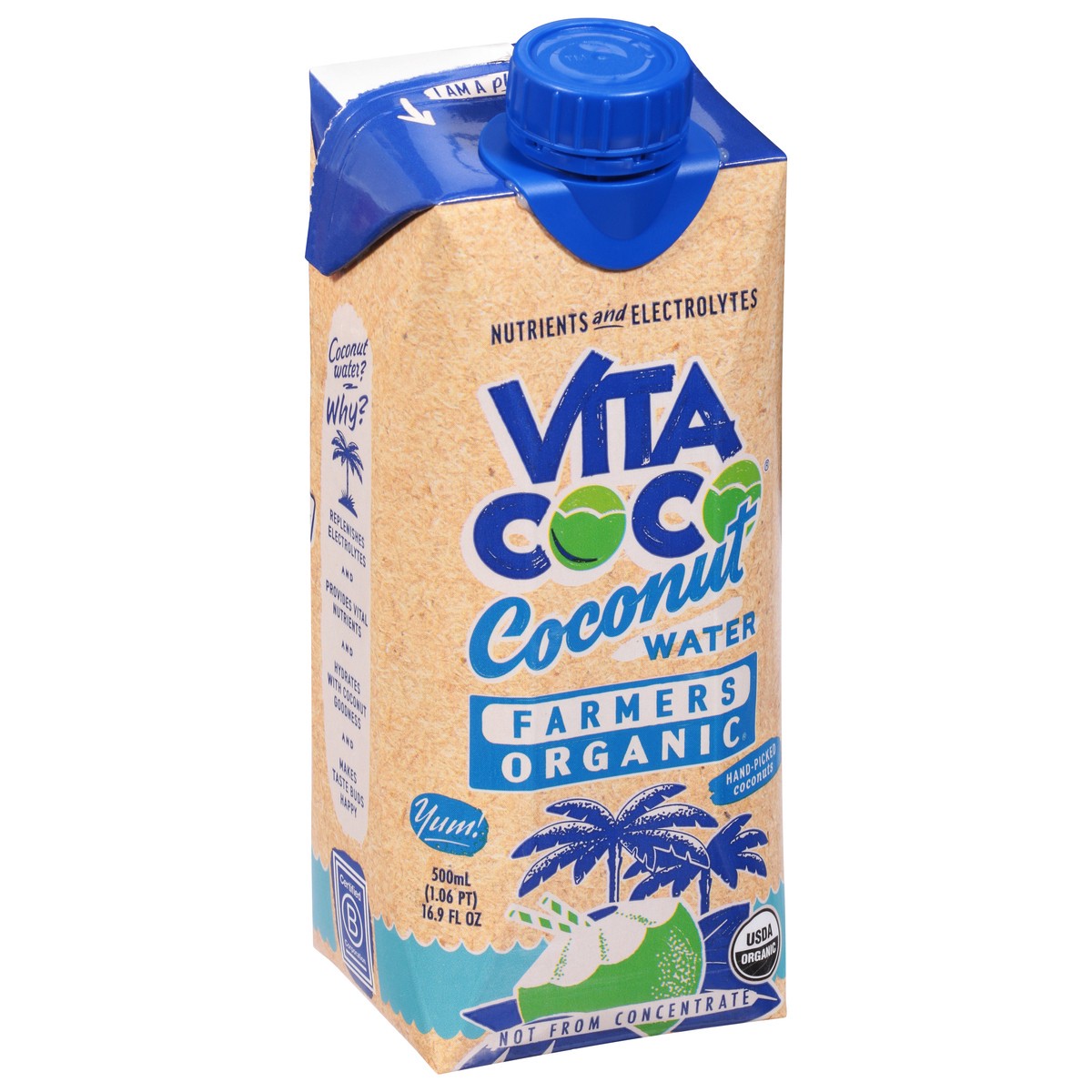 slide 8 of 9, Vita Coco Farmers Organic Coconut Water - 1.06 fl oz, 1.06 fl oz