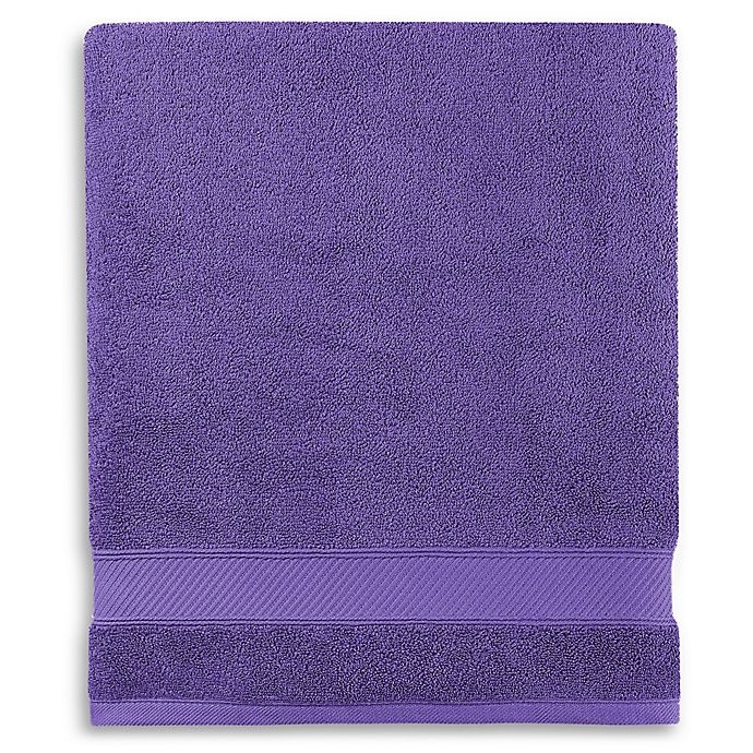 slide 1 of 3, Wamsutta Hygro Duet Bath Sheet - Grape, 1 ct