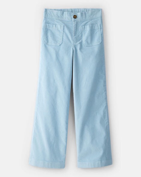 slide 1 of 3, Carter's Carters Girls Corduroy Wide-Leg Pants - Blue Blue 12, 1 ct