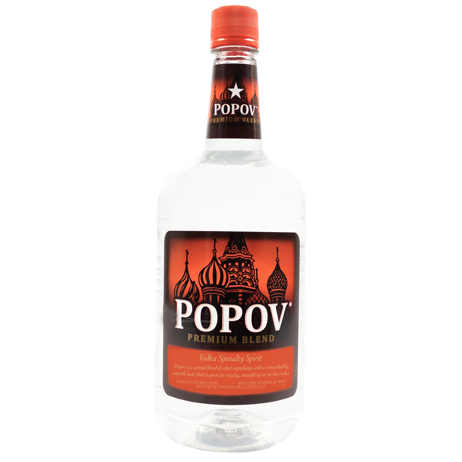 slide 1 of 2, Popov Vodka 1.75 L Bottle of Vodka 80 Proof, 1.75 liter