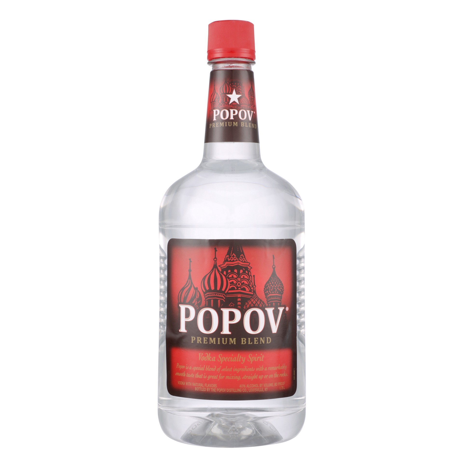 slide 1 of 2, Popov Vodka 1.75 L Bottle of Vodka 80 Proof, 1.75 liter