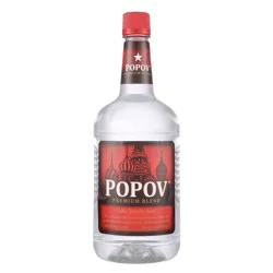 Popov Vodka 1.75 L Bottle of Vodka 80 Proof