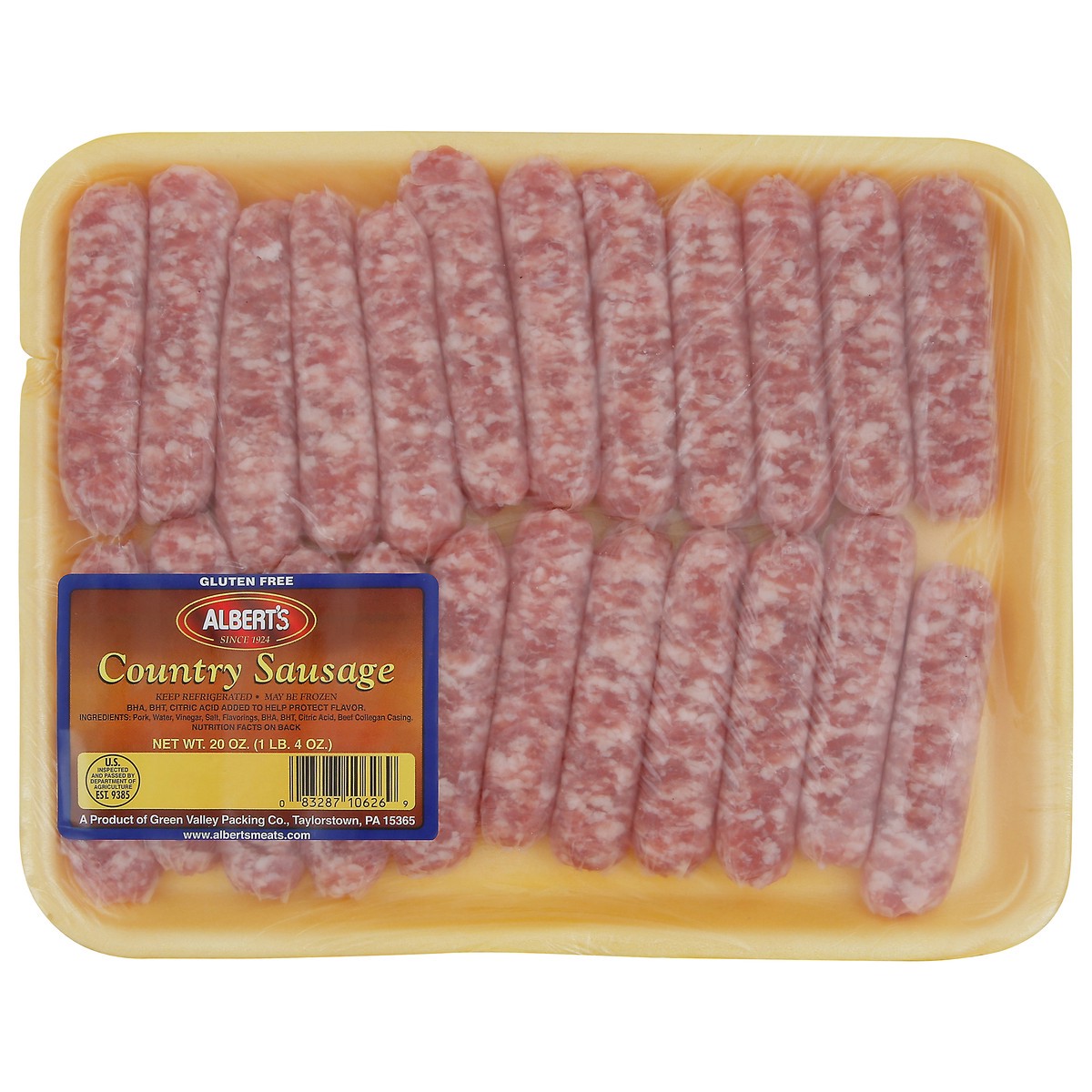 slide 6 of 7, Albert's Country Sausage 20 oz, 20 oz