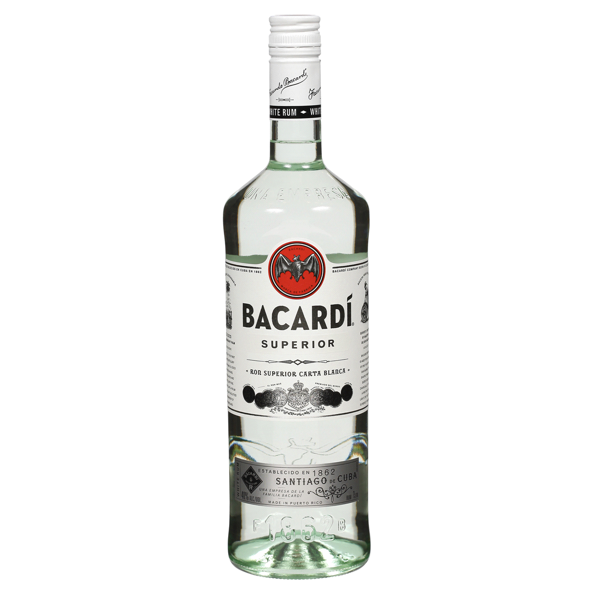 slide 1 of 2, Bacardi Superior White Rum, 1 liter