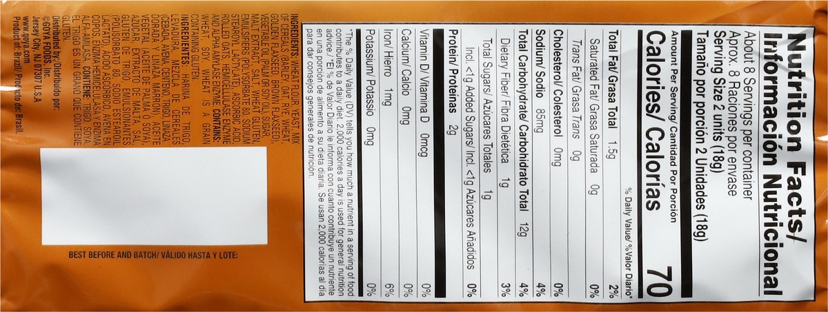 slide 10 of 13, Goya Multigrain Toast 5 oz, 5 oz