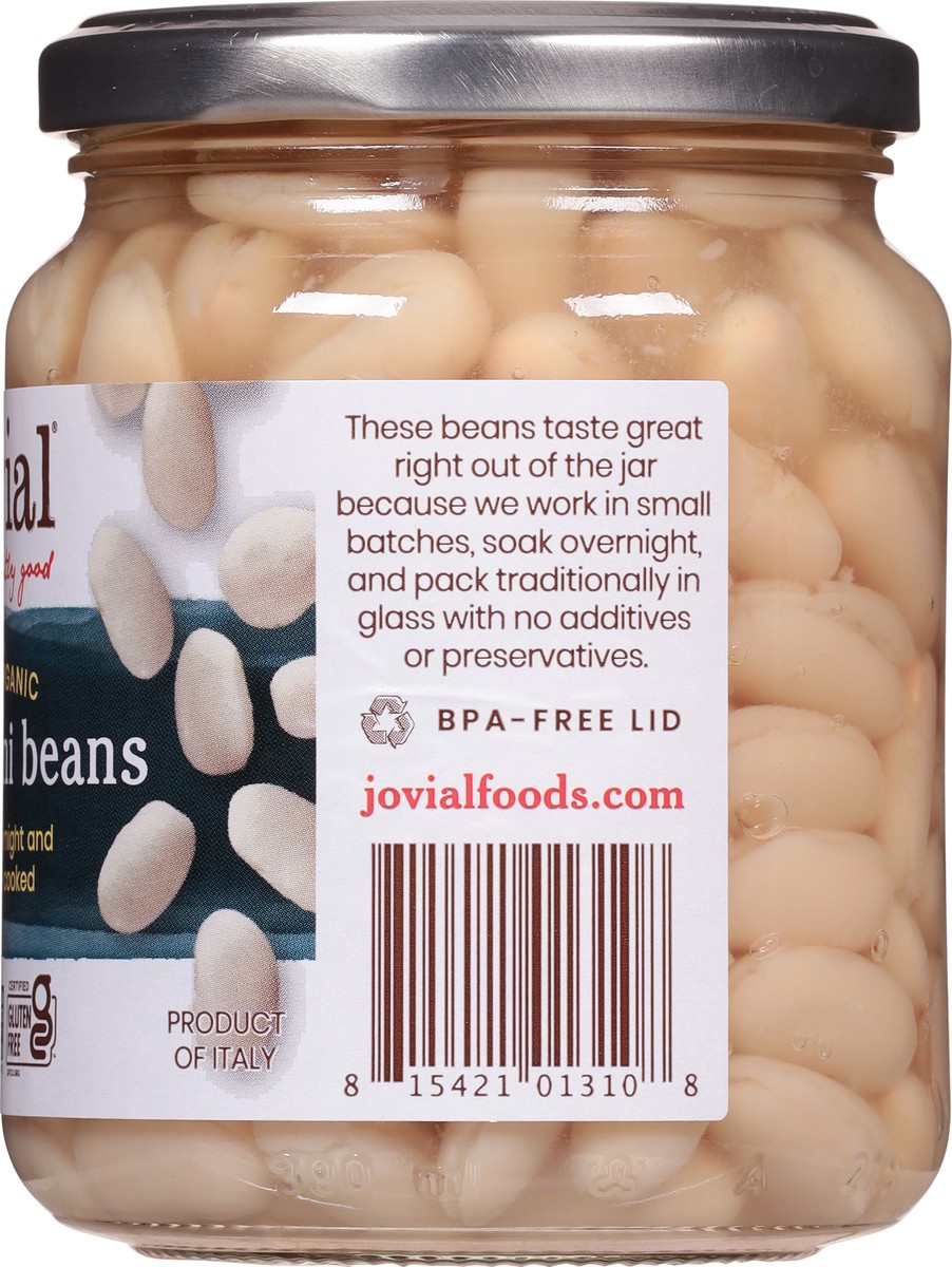 slide 9 of 9, Jovial 100% Organic Cannellini Beans, 13 oz