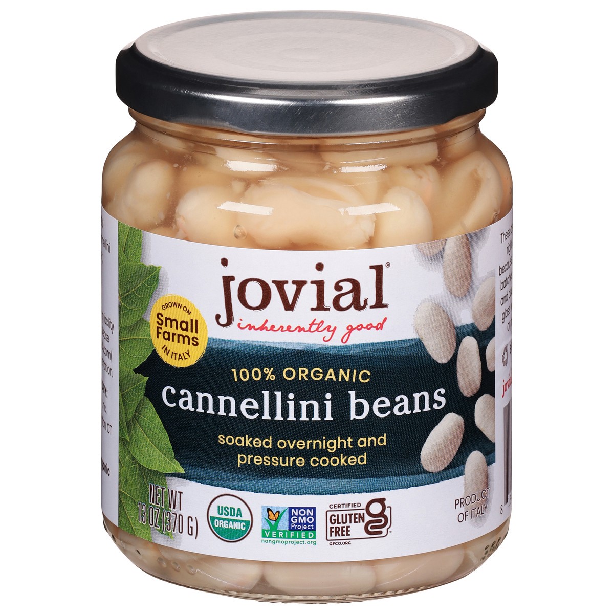 slide 1 of 9, Jovial 100% Organic Cannellini Beans, 13 oz