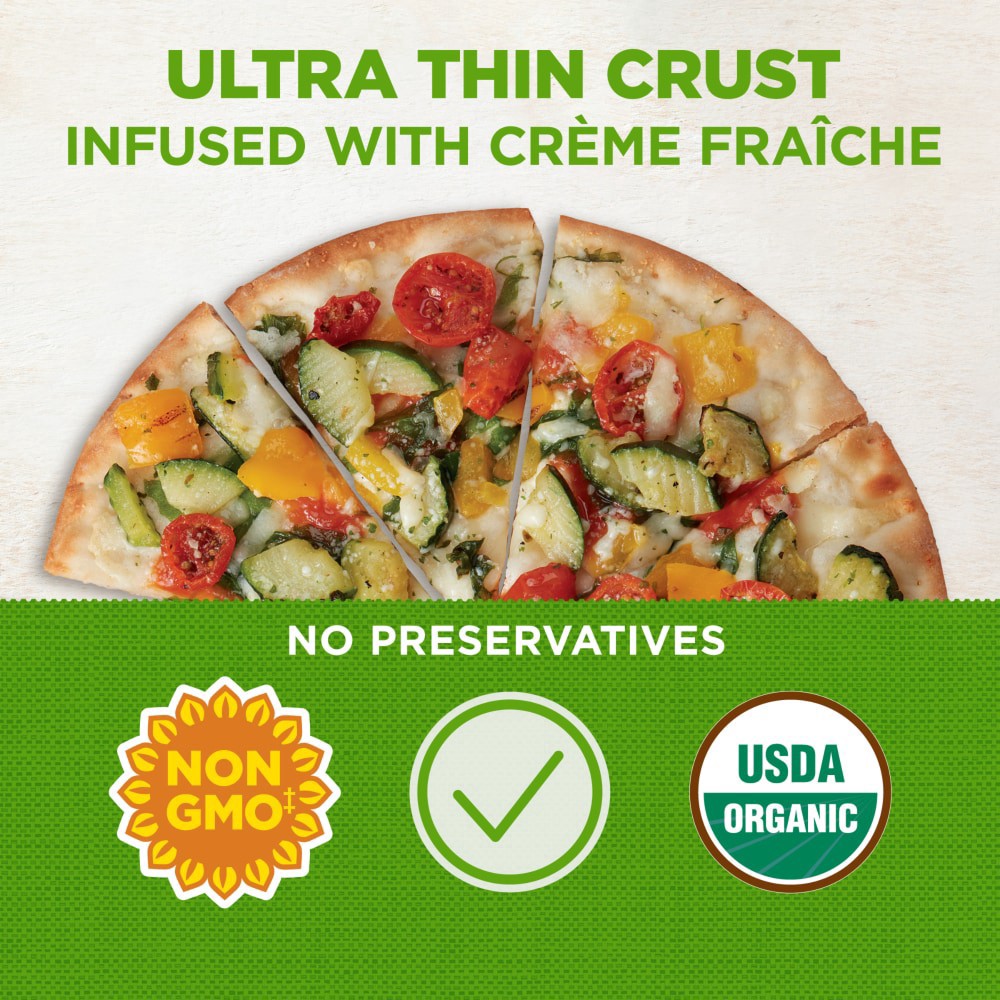 slide 2 of 2, Simple Truth Organic Italian Style Ultra-Thin Crust Vegetable Pizza, 11.9 oz