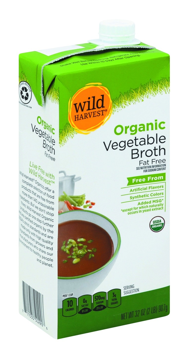 slide 1 of 1, Wild Harvest Organic Vegetable Broth, 32 fl oz