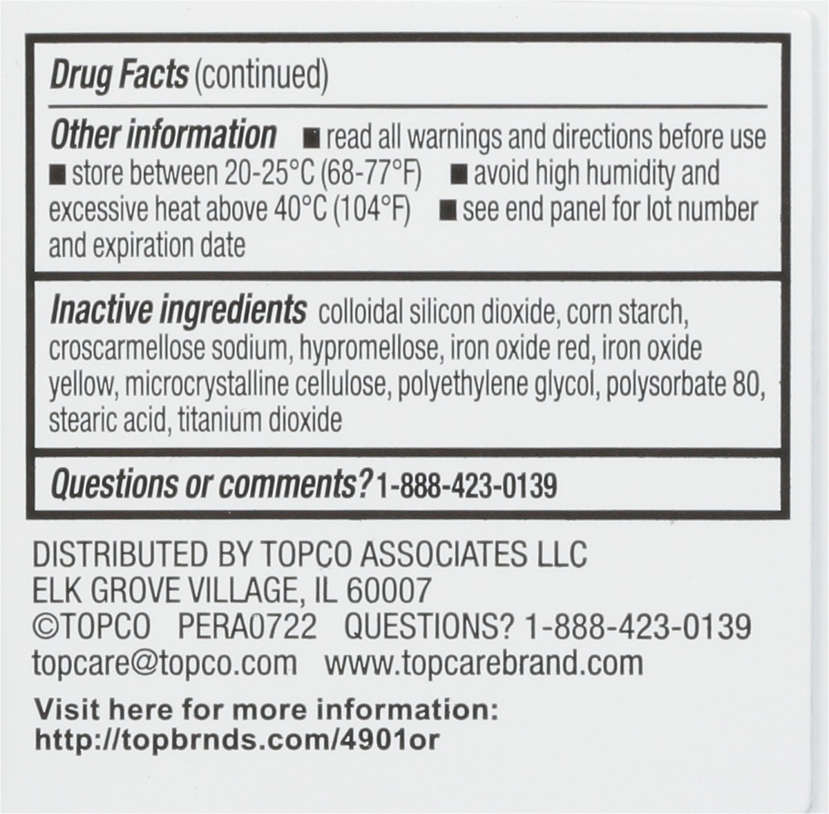 slide 7 of 9, Topcare Ibuprofen Capsules, 50 ct