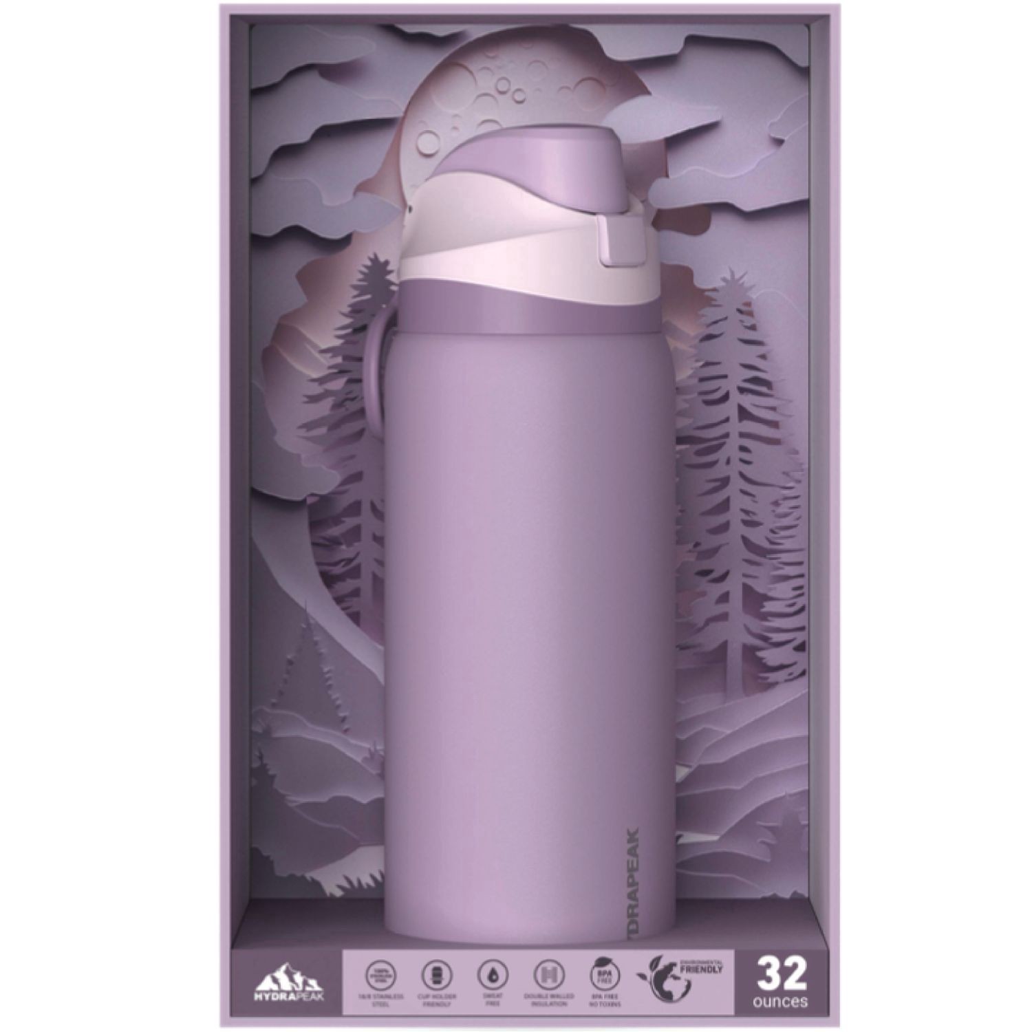 slide 1 of 1, Hydrapeak Oasis Water Bottle, Purple, 32 Oz, 1 ct