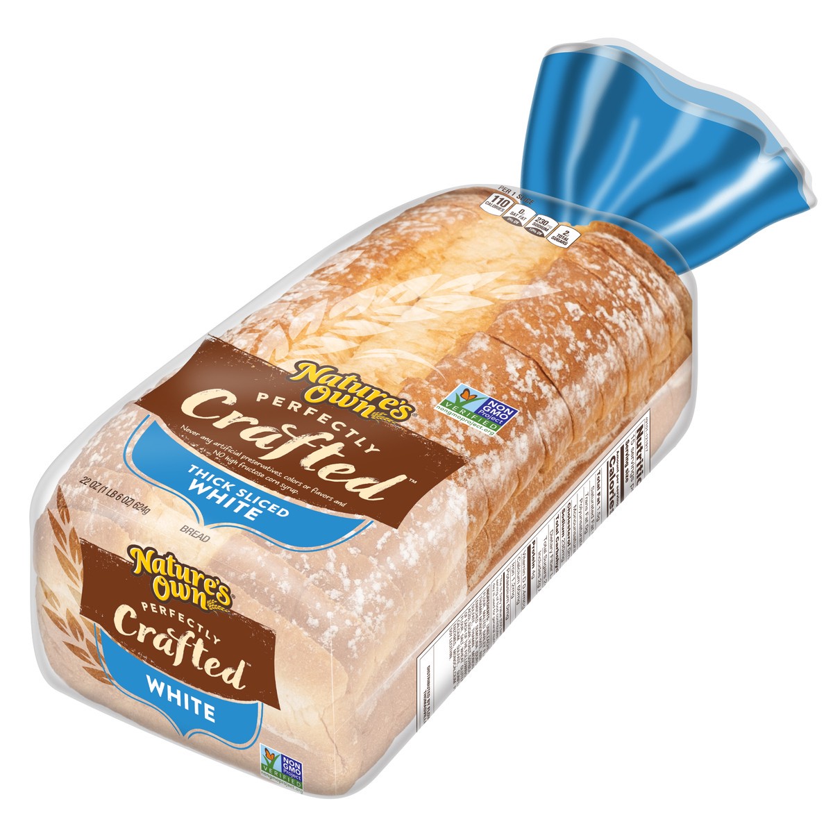 slide 3 of 7, Nature's Own Perfectly Crafted White Bread, Thick Sliced Sandwich Bread, 22 oz