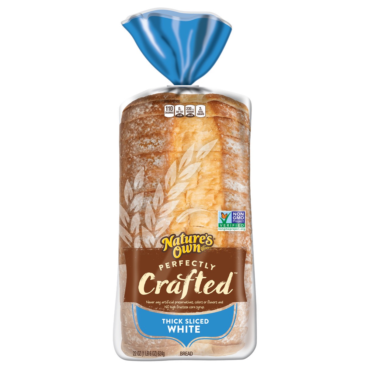 slide 6 of 7, Nature's Own Perfectly Crafted White Bread, Thick Sliced Sandwich Bread, 22 oz