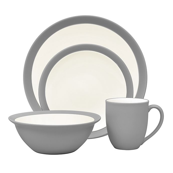 slide 1 of 1, Noritake Colorwave Curve Place Setting - Slate, 4 ct