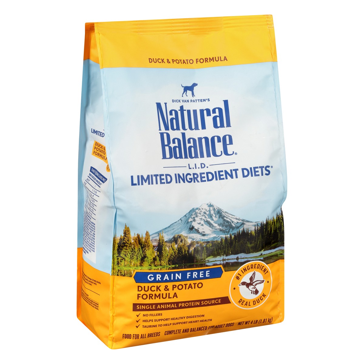 slide 5 of 9, Natural Balance L.I.D. Limited Ingredient Diets Grain Free Duck & Potato Formula Dog Food 4 lb, 4 lb