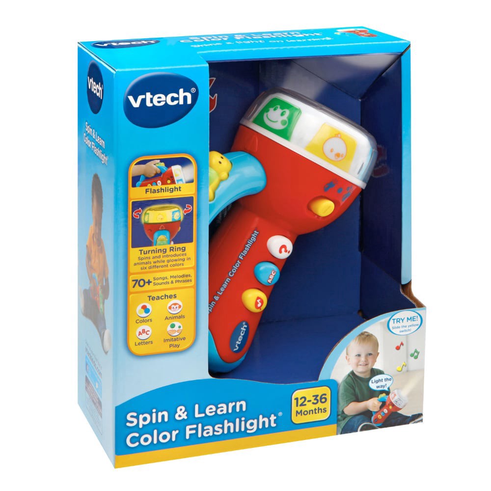 slide 1 of 3, VTech Spin & Learn Color Flashlight, 1 ct, 1 ct