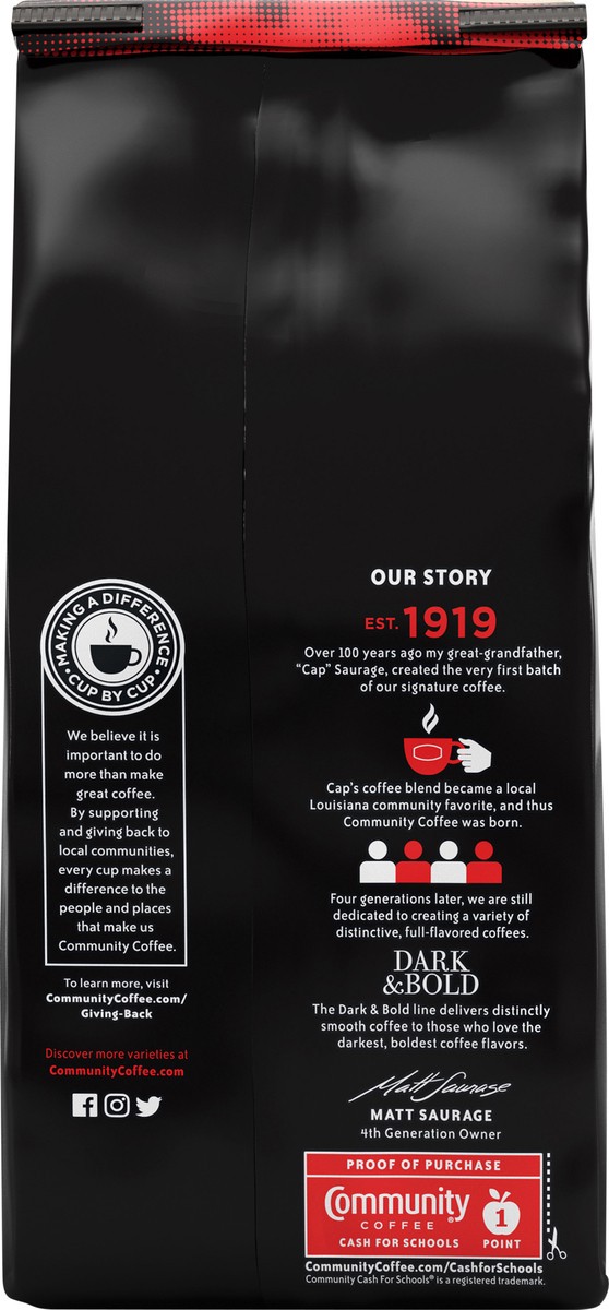 slide 11 of 11, Community Coffee Coffee, Ground, Bold Roast, Intense Blend, 12 oz