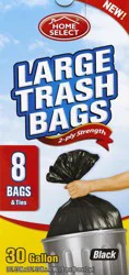 Home Select Trash Bags 8 ea