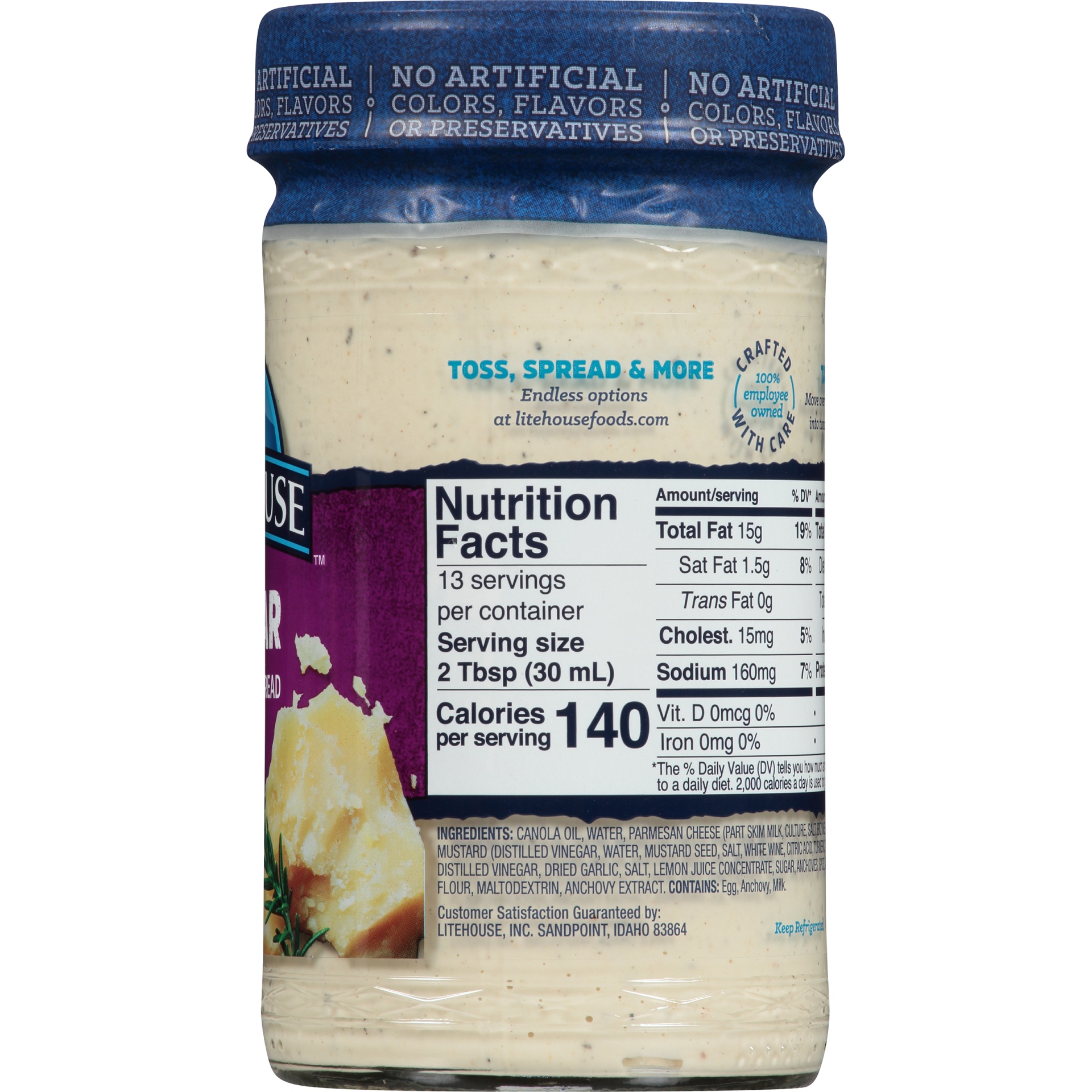 slide 5 of 8, Litehouse Caesar Dressing & Dip, 13 oz