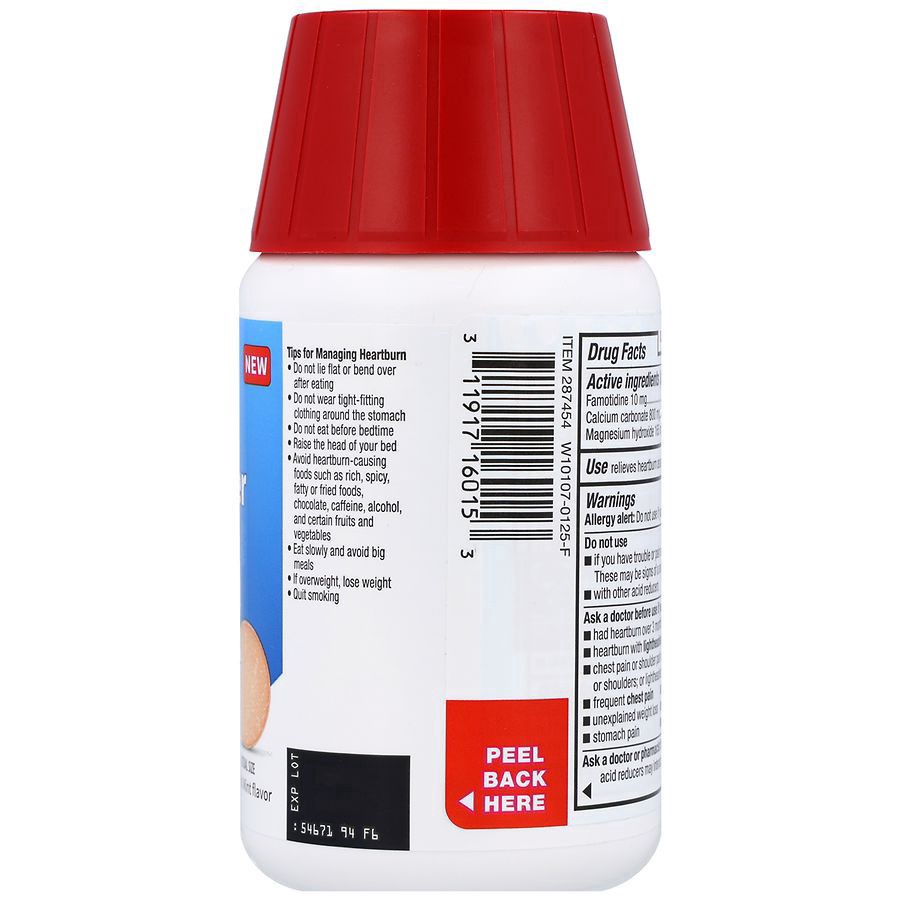 slide 5 of 5, Walgreens Acid Reducer Complete Chewable Tablets Cool Mint, 50 ct