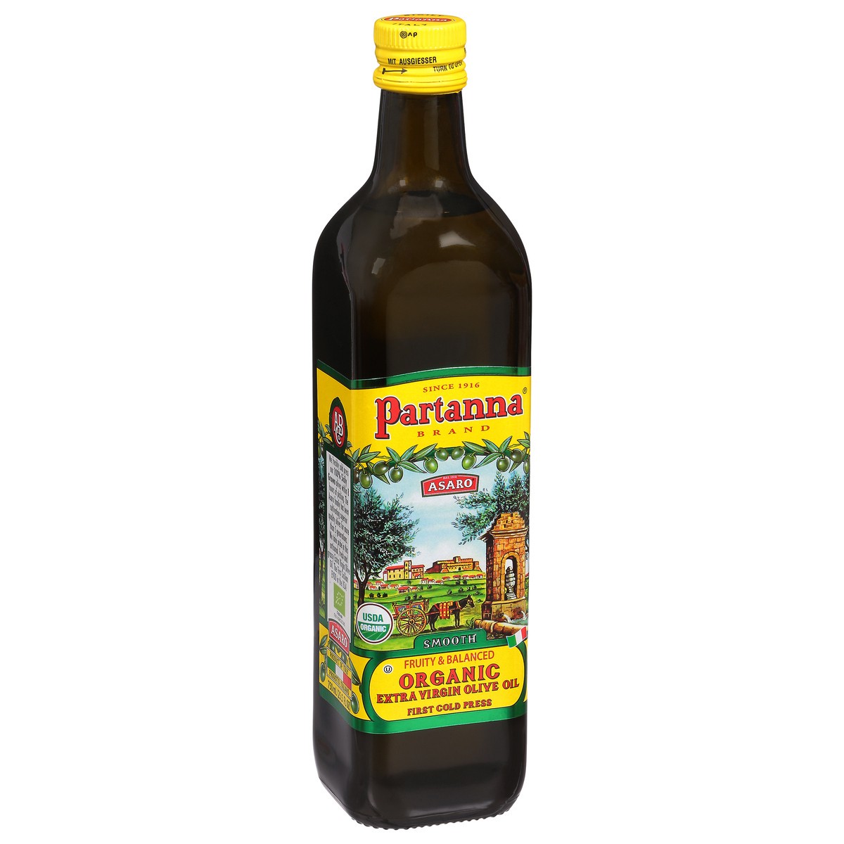 slide 2 of 13, Partanna Extra Virgin Organic Smooth Olive Oil 25.5 fl oz, 25.5 fl oz