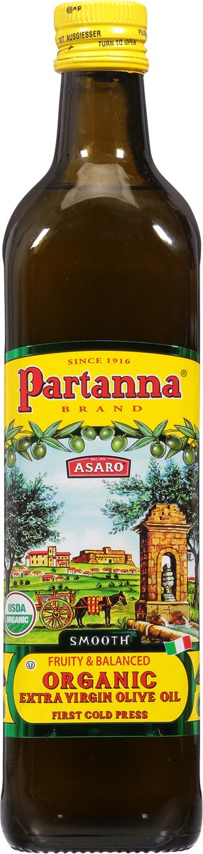 slide 10 of 13, Partanna Extra Virgin Organic Smooth Olive Oil 25.5 fl oz, 25.5 fl oz