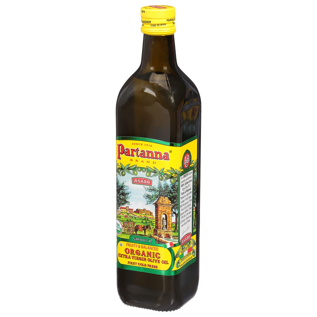 slide 8 of 13, Partanna Extra Virgin Organic Smooth Olive Oil 25.5 fl oz, 25.5 fl oz