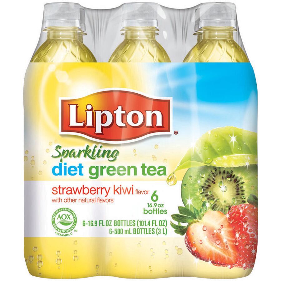 slide 1 of 1, Lipton Diet Lipton Green Tea With Citrus Flavor  16.9 Fl Oz 6 Count Bottles, 101.4 oz