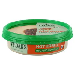 Cedar's Topped Organic Hot Honey Hummus - 10 oz