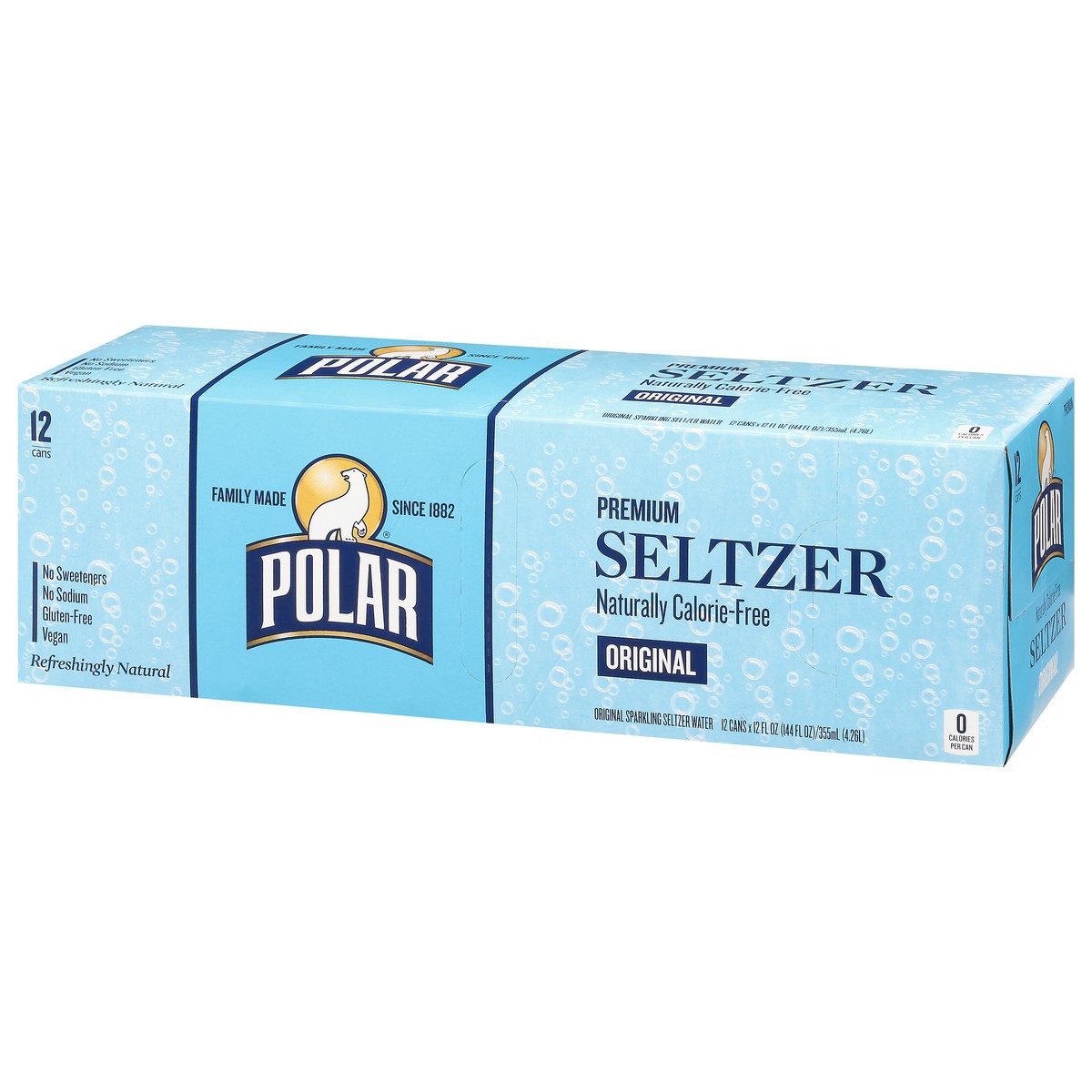 slide 2 of 12, Polar Premium Original Seltzer 12 Cans - 12 ct, 12 ct; 12 fl oz
