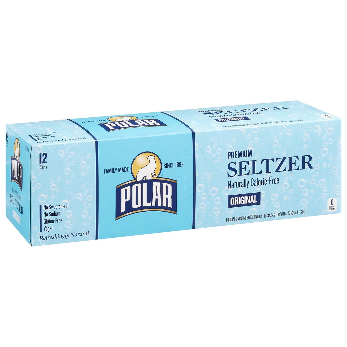 slide 6 of 12, Polar Premium Original Seltzer 12 Cans 12 fl oz Can 12 ea, 12 ct; 12 fl oz