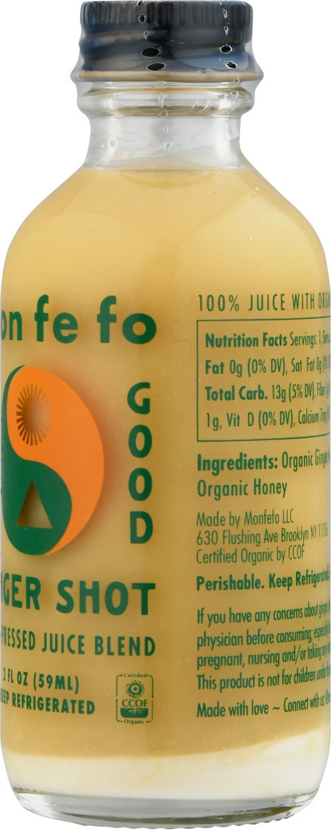 slide 6 of 14, Mon Fe Fo Ginger Shot - 2 fl oz, 2 fl oz