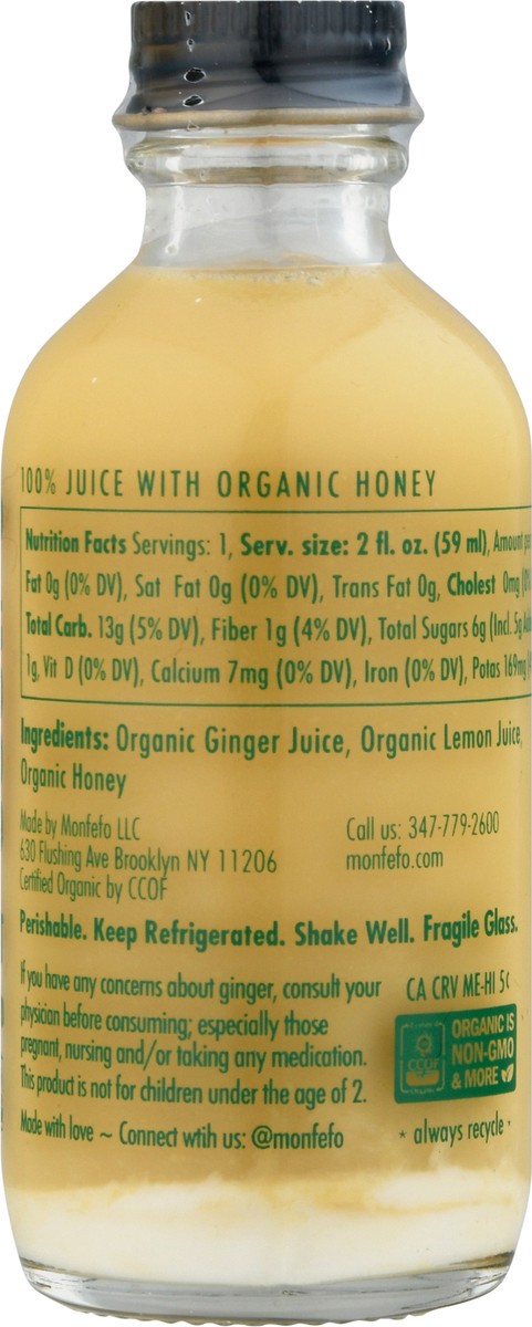 slide 5 of 14, Mon Fe Fo Ginger Shot - 2 fl oz, 2 fl oz