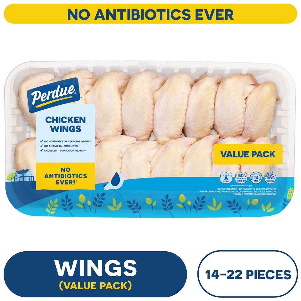 slide 1 of 5, PERDUE® Fresh Chicken Wings Value Pack, per lb