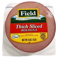 Field Meats Field Thick Sliced Bologna, 16 oz